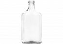 Бутылка "Фляжка" стеклянная, 0,25 л.