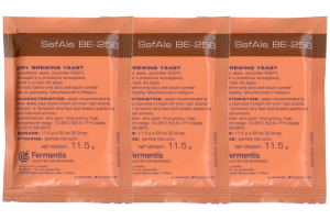 Комплект: Пивные дрожжи Fermentis "Safale BE-256", 11,5 г, 3 шт