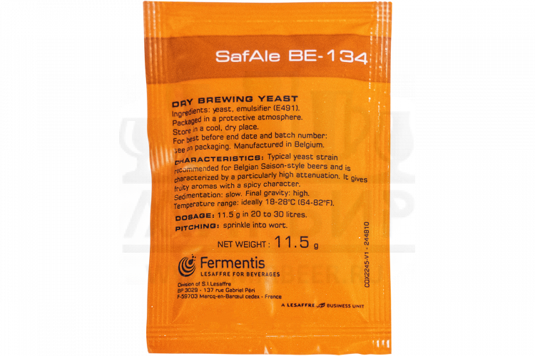 Пивные дрожжи Fermentis "Safale BE-134", 11,5 г