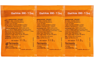 Комплект: Пивные дрожжи Fermentis "Safale BE-134", 11,5 г, 3 шт.