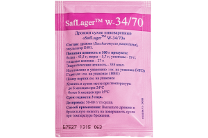 Пивные дрожжи Fermentis "Saflager W-34/70", 11,5 г