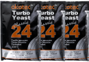 Комплект: Спиртовые дрожжи Alcotec "24 Turbo", 175 г, 3 шт.